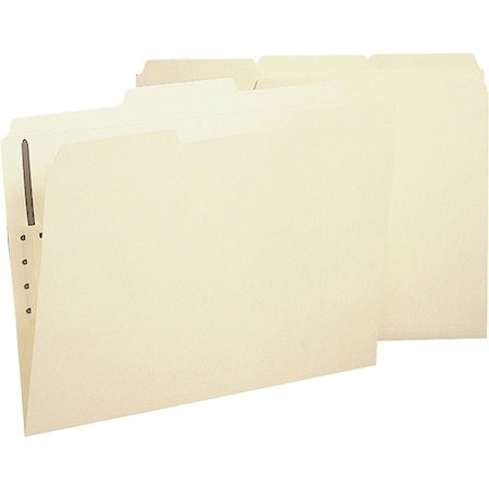 Business Source Fastener Folder, w/2-Ply Tab, 1 Fstnr, 1/3 Tab, Lgl, MA, 50PK BSN17230
